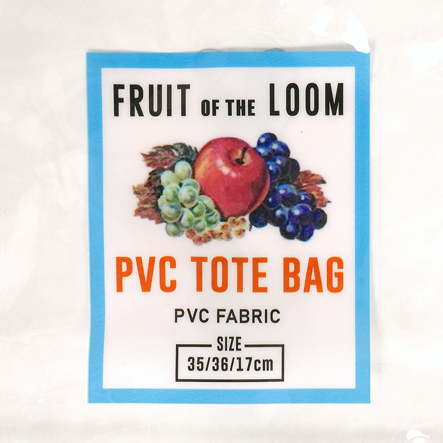 FRUIT OF THE LOOM Χ SECRET BASE Χ HONESTBOY PVC Clear Wide Tote Bag 詳細画像
