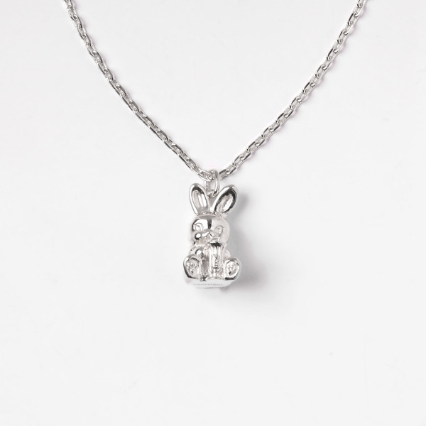 HONESTBOY Rabbit Silver Brass Necklace  詳細画像 Silver 1