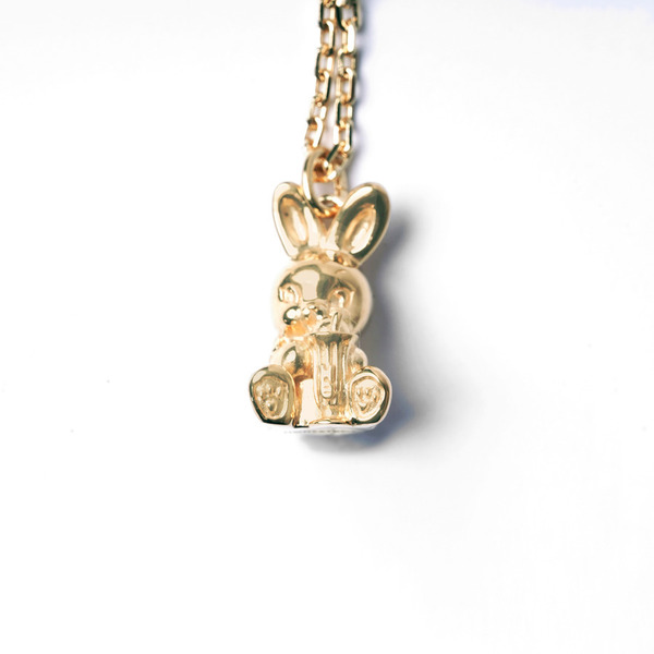 HONESTBOY Rabbit Gold Brass Necklace  詳細画像 Gold 3