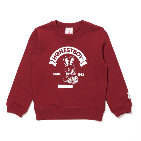 HB College Style Roger Crew Sweat for Kids 詳細画像 Burgundy 1