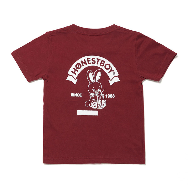 HB College Style Roger SS Tee for Kids 詳細画像 Burgundy 1