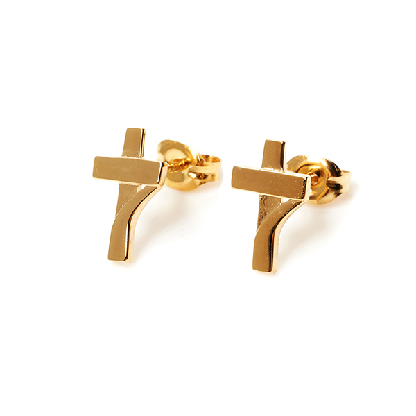 7cross Gold Earrings 詳細画像