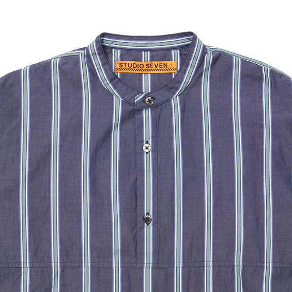 ベストセラー 長袖シャツ Stripeー☆ mix stripe shirts #AS1950☆ユニフォームデザイナー専門ブランド 業務用ユニフォーム  HUBSHOP