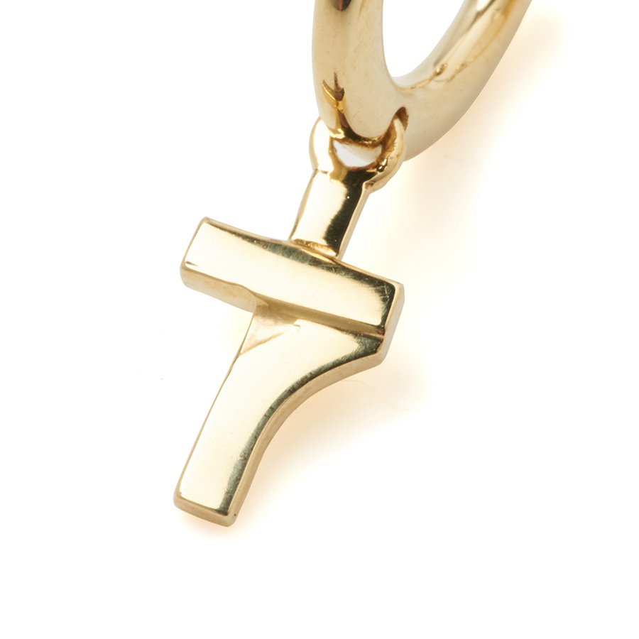 7 Cross Gold Hoop Earrings 詳細画像 Gold 2