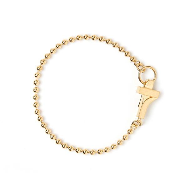 7 Cross Gold Bracelet -Medium-