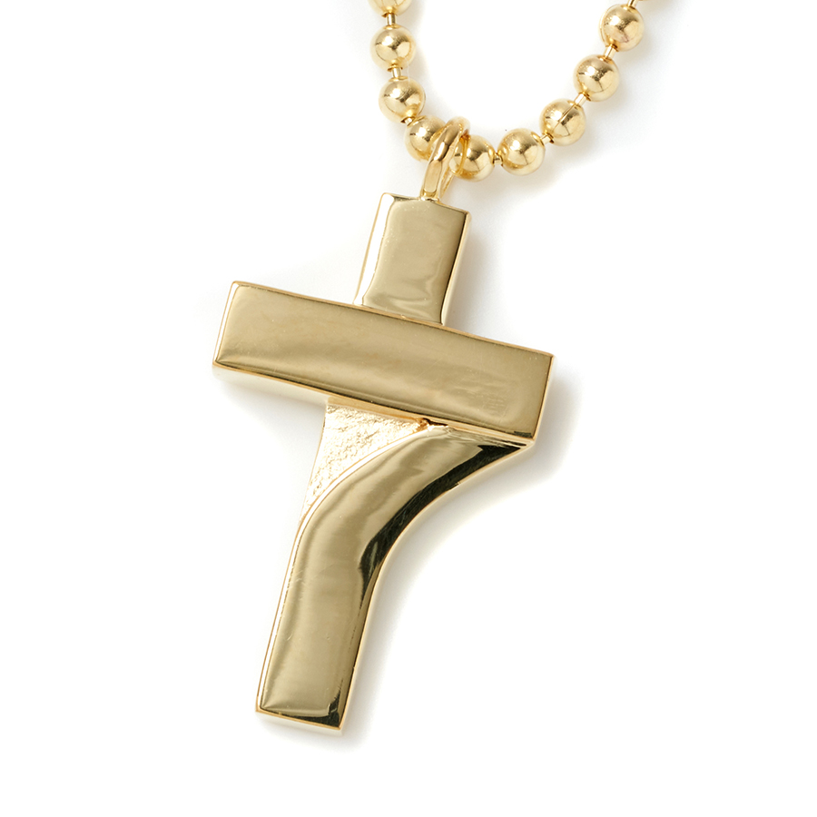 7 Cross Gold Brass Necklace 詳細画像 Gold 1