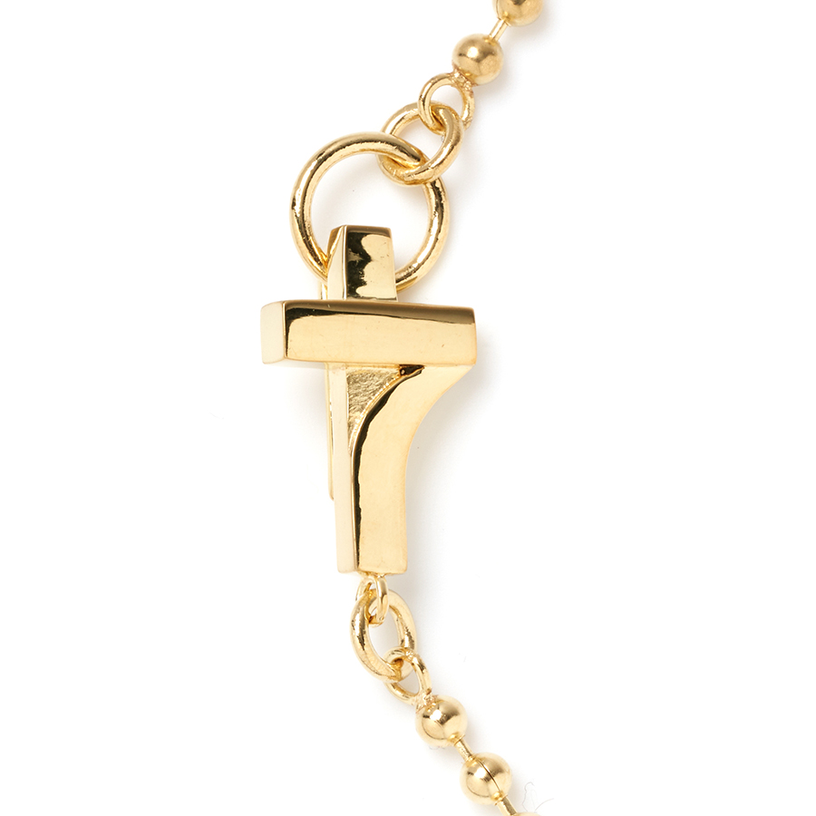 7 Cross Asymmetry Gold Brass Necklace 詳細画像 Gold 1