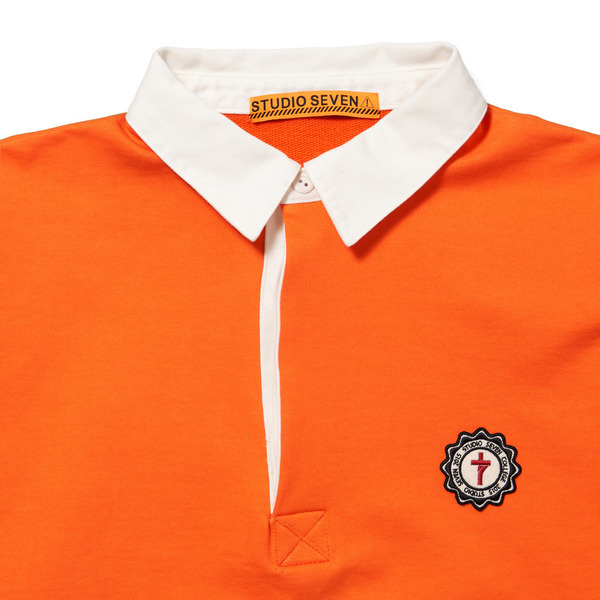 French Terry Rugger Shirt 詳細画像 Orange 1