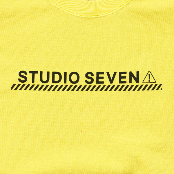 Russell Athletic x STUDIO SEVEN Logo Crew Sweatshirt 詳細画像 Yellow 2