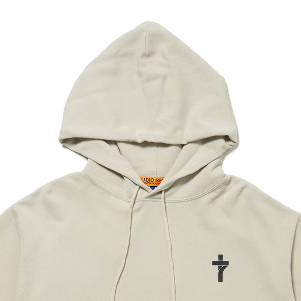 Russell Athletic x STUDIO SEVEN SS Hoodie 詳細画像 O.White 1