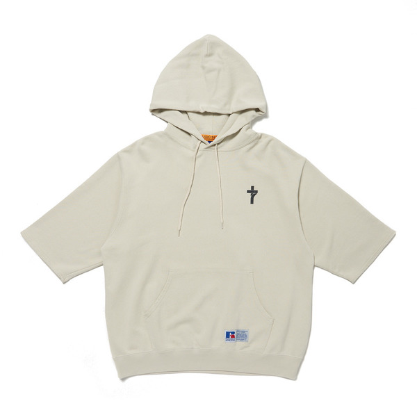 Russell Athletic Χ STUDIO SEVEN SS Hoodie 詳細画像 O.White 1