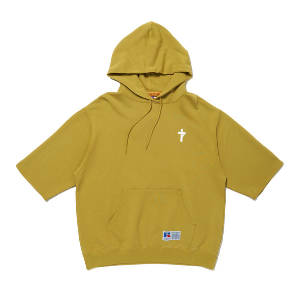 Russell Athletic x STUDIO SEVEN SS Hoodie 詳細画像 Yellow 1