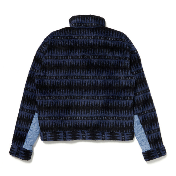 Short Length Coral Fleece Zip Shirt Jacket | STUDIO SEVEN 