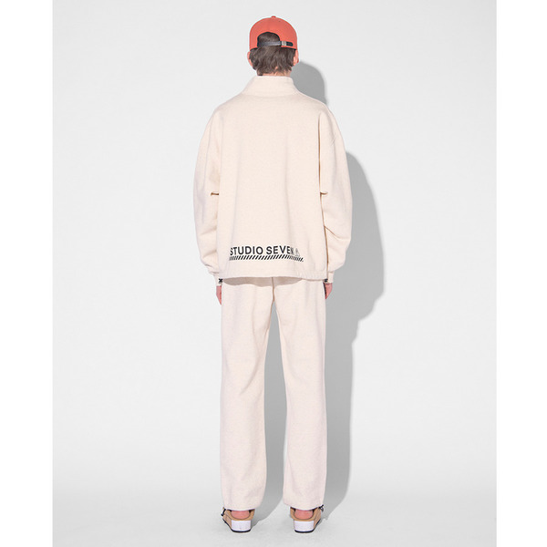 French Terry Stand Neck Sweatshirt 詳細画像 Oatmeal 16