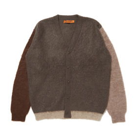 Mohair Switching Color Cardigan