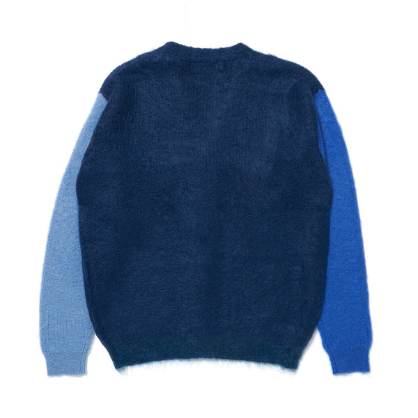 Mohair Switching Color Cardigan 詳細画像 Navy 8