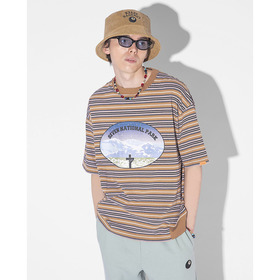 NATIONAL PARK Printed Multi Color Border SS Tee 詳細画像