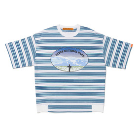 NATIONAL PARK Printed Multi Color Border SS Tee