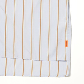 Mao Collar Long Tail Stripe SS Shirt 詳細画像