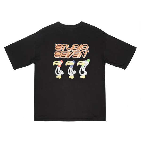 Birds Neon Printed SS Tee | STUDIO SEVEN (スタジオ セブン)