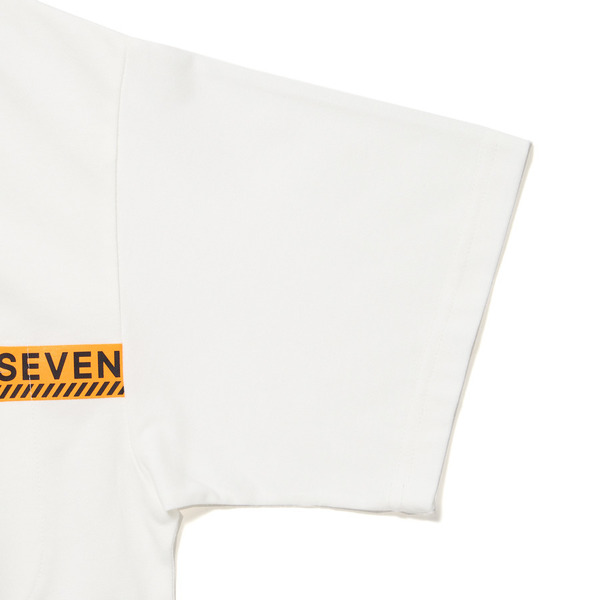 Caution Line Print Pocket Tee 詳細画像 White 11