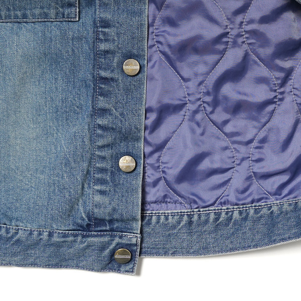 Knit Denim Quilted Combination Jacket 詳細画像 Indigo 8
