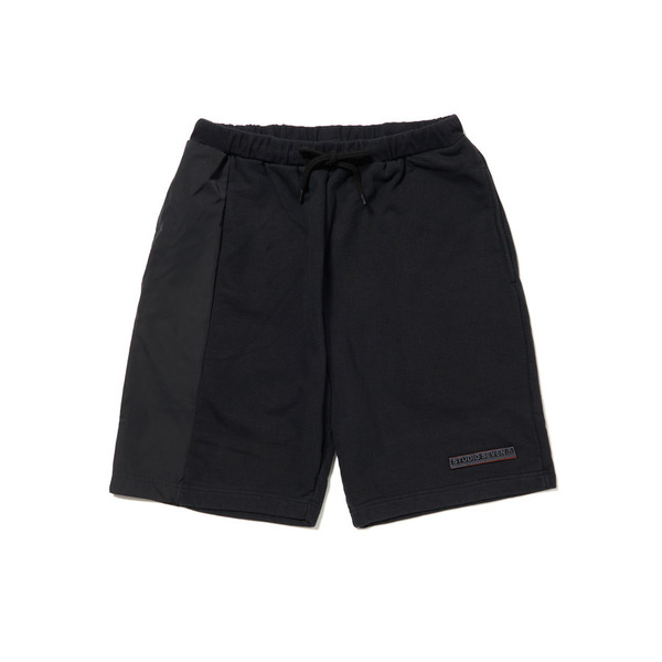 Dual Fabric Docked Sweat Shorts 詳細画像 Black 1