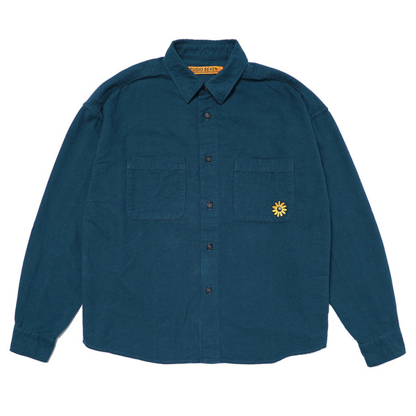 EMB Vintage Nel Shirt 詳細画像 Turquoise 1