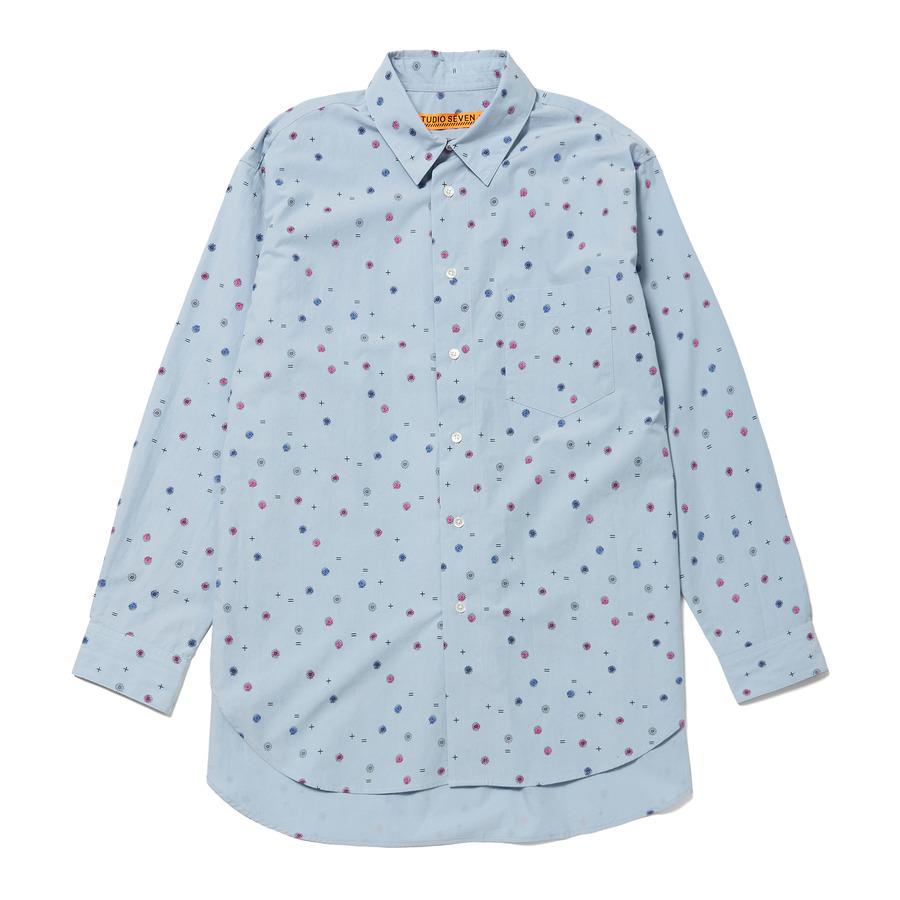 STUDIO SEVEN Original Flower Pattern Big Shirt-