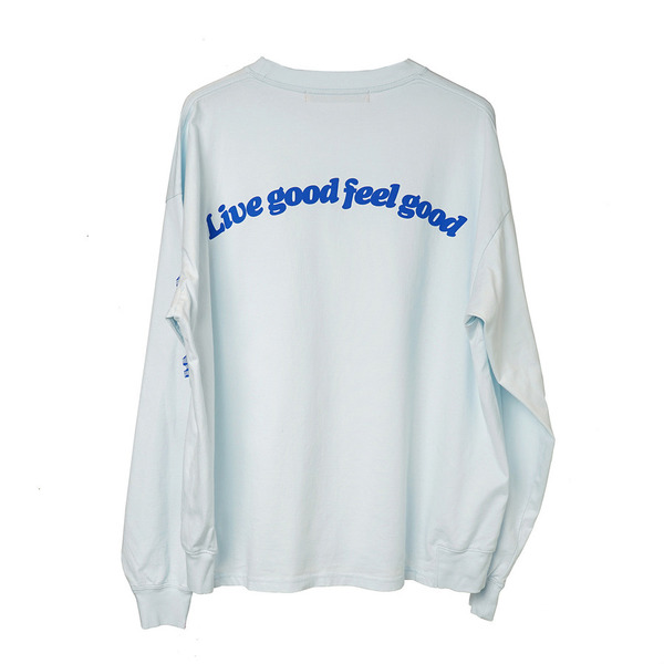 Caution Cheese Sleeve Printed LS Tee 詳細画像 L.Blue 7