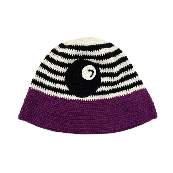 7-Ball Crochet Hat 詳細画像 Purple 1