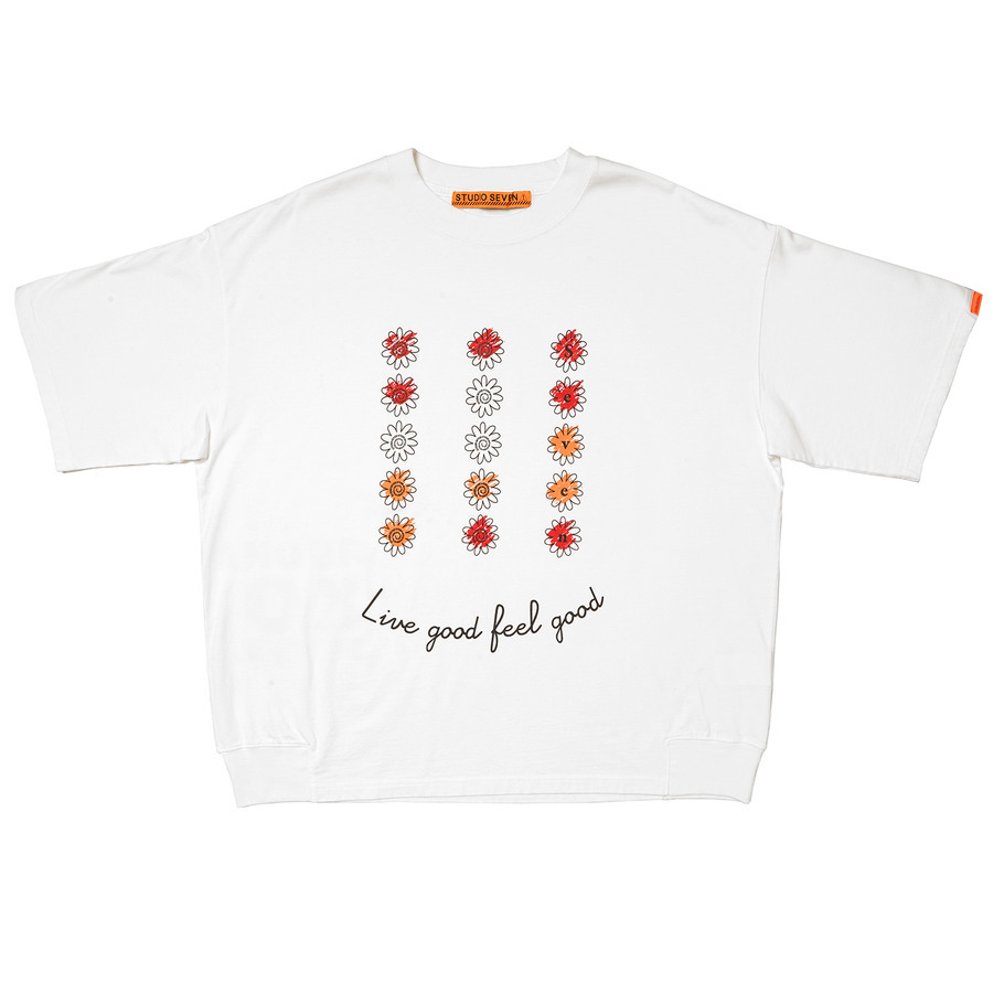 Rose Logo White SS Tee | STUDIO SEVEN三代目-