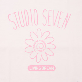 STUDIO SEVEN Logo Flower Printed SS Tee 詳細画像