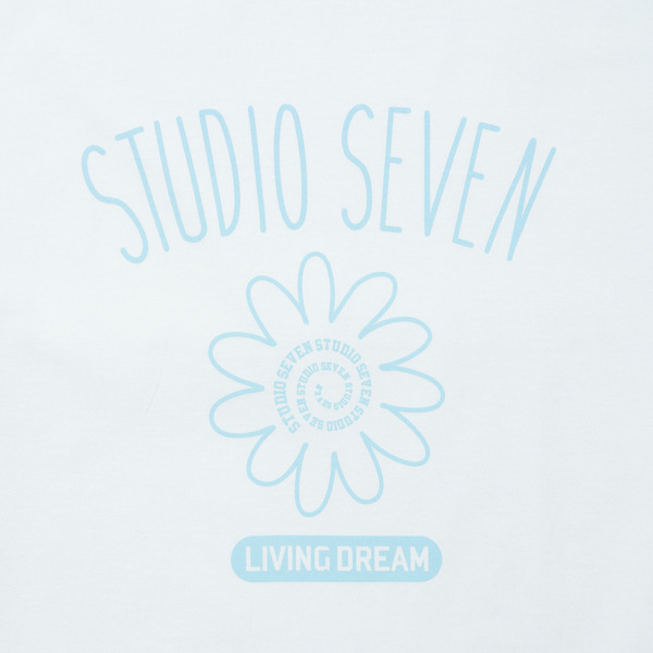 STUDIO SEVEN Logo Flower Printed SS Tee 詳細画像 L.Pink 5