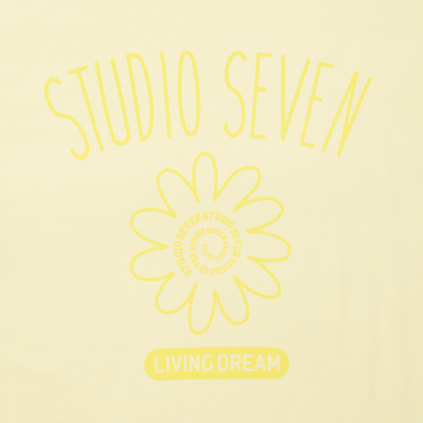 STUDIO SEVEN Logo Flower Printed SS Tee 詳細画像 L.Yellow 6