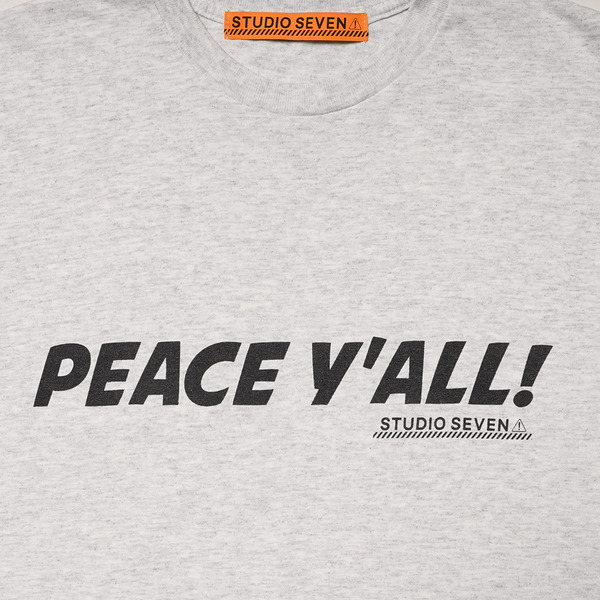 PEACE Y'ALL Printed SS Tee 詳細画像 H.Grey 3