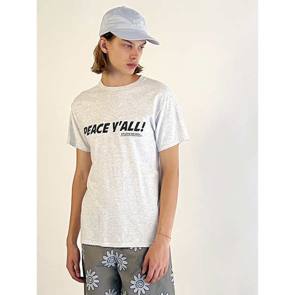PEACE Y'ALL Printed SS Tee 詳細画像 H.Grey 7