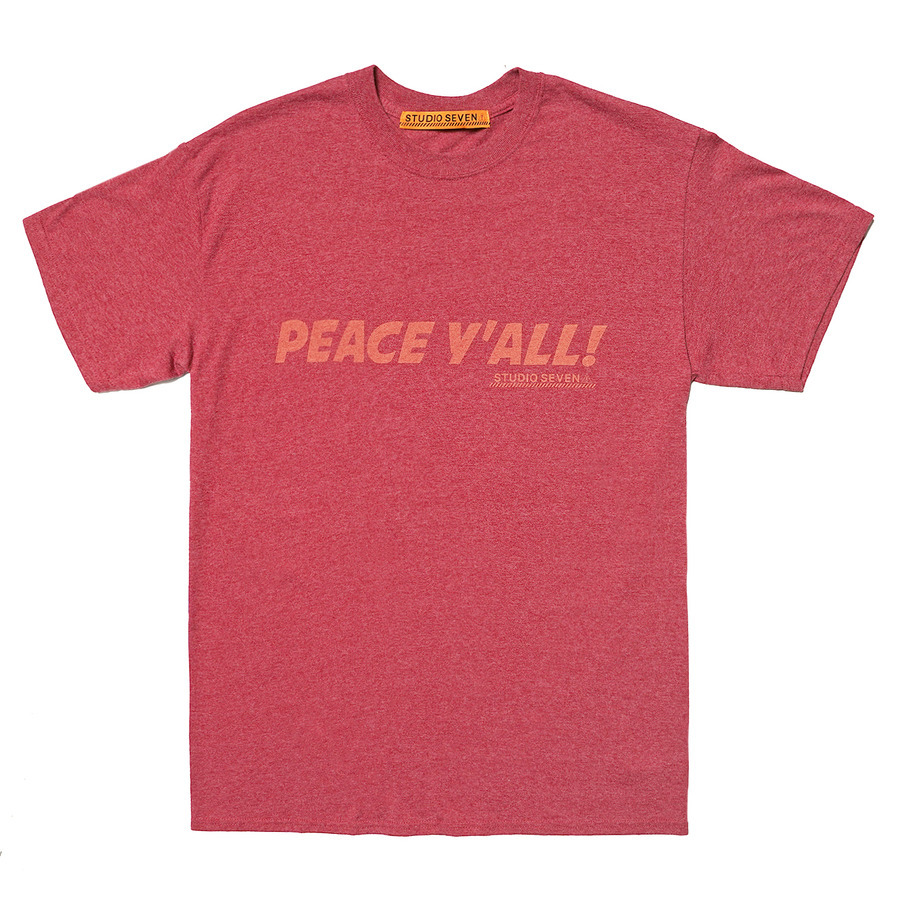 PEACE Y'ALL Printed SS Tee | STUDIO SEVEN (スタジオ セブン)