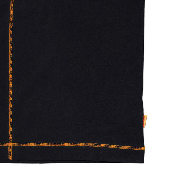 Contrast Stitch Cotton Spandex Jersey LS Tee 詳細画像 Black 2