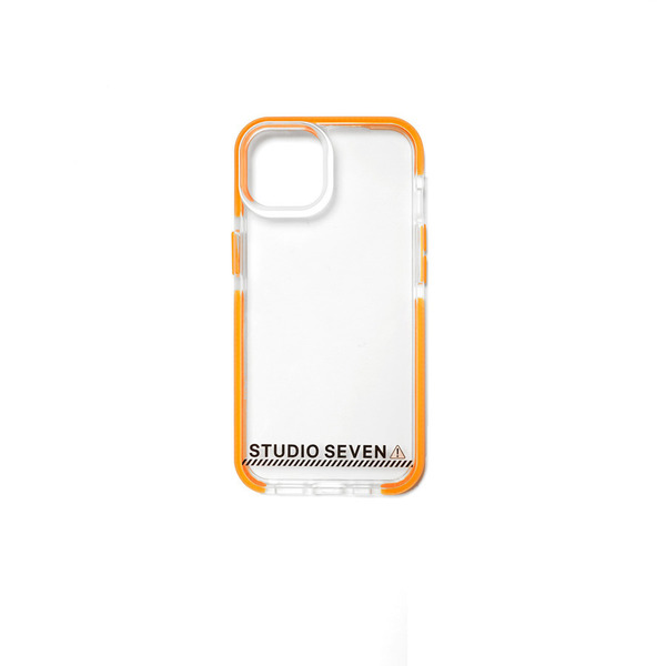 Caution Logo Clear Case iPhone 13/14 詳細画像 Clear Orange 1