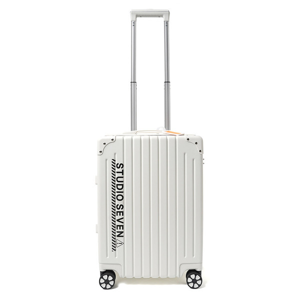 Caution Logo Suitcase 詳細画像 White 2
