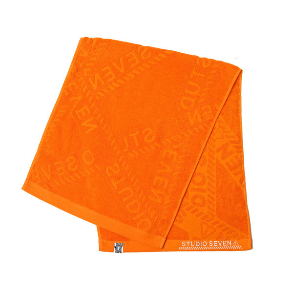 Caution Logo Face Towel 詳細画像 Orange 1