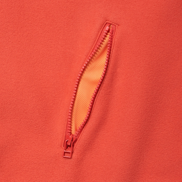 Stand Collar Full Zip Fleece Jacket 詳細画像 Orange 5