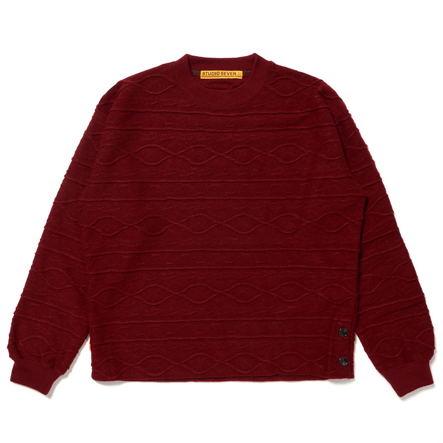 Side Button Knit LS Tee | STUDIO SEVEN (スタジオ セブン)