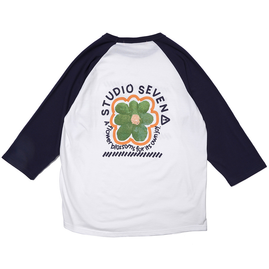 Flower Object Photo Raglan Sleeve Tee | STUDIO SEVEN (スタジオ セブン)