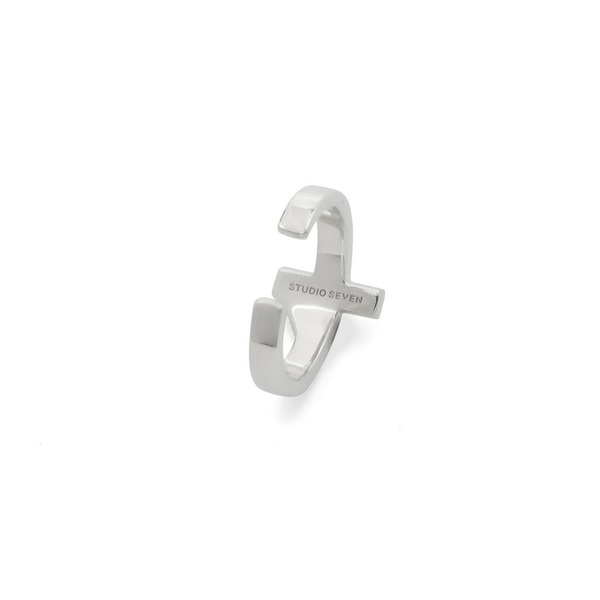 7 Cross Zirconia Ring & Ear Cuff SLV 詳細画像 Silver 1