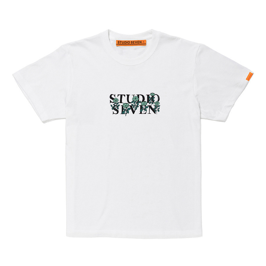 Rose Logo White SS Tee | STUDIO SEVEN (スタジオ セブン)