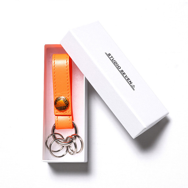 Leather Strap Key Holder 詳細画像 Orange 6