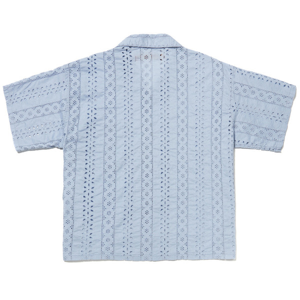 Cotton Lace SS Shirt 詳細画像 L.Blue 10
