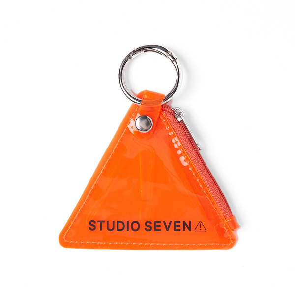 PVC Triangle Mini Pouch 詳細画像 Orange 1